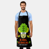 キングキムチ熱くて辛い エプロン (着用した状態)