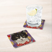 キングキャット紙コースター スクエアペーパーコースター (インサイチュ)