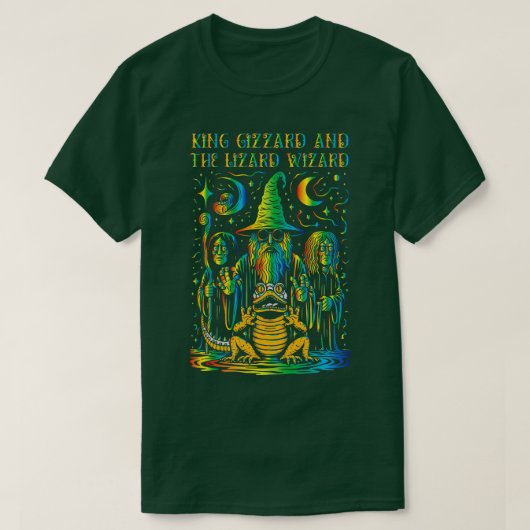 キングギザードとリザードウィザードオリジナルファンAr Tシャツ (デザイン正面)