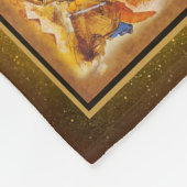 キングクイーンアフリカ文化寝具 フリースブランケット (角)