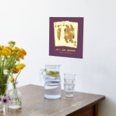 キングクイーントランプ新婚記念ギフト 箔ポスター (レイダウン (キッチン))