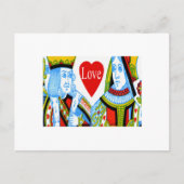 キングクイーンハート日付カードを保存 案内ポストカード (正面)