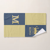 キングクラウンピックボール3Dモノグラム ハンドタオル (ハンドタオル)