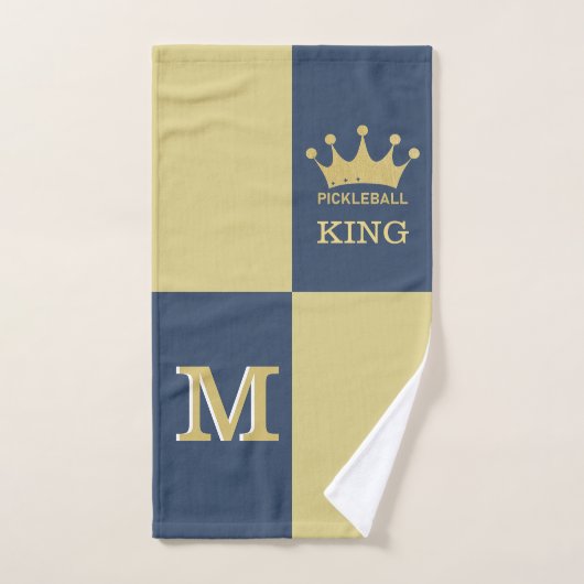 キングクラウンピックボール3Dモノグラム ハンドタオル (ハンドタオル)