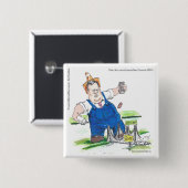 キングクリスティ&GWブリッジおもしろい 缶バッジ (正面&裏面)