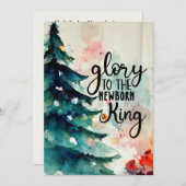 キングクリスマスカロル生まれたばかりのフラットに栄光 シーズンカード (正面/裏面)