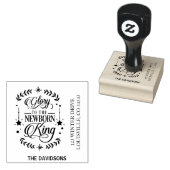 キングクリスマス生まれたばかりのタイポグラフィに栄光 ラバースタンプ (押印)