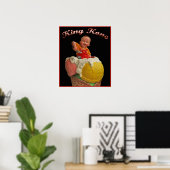 キングクーンヴィンテージポスタープリント ポスター (ホームオフィス)