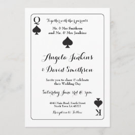 キングク結婚イーンエーススペードズカ遊ード招待状 招待状