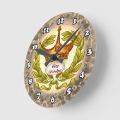 キンググランドパ時計 ラウンド壁時計 (傾斜)