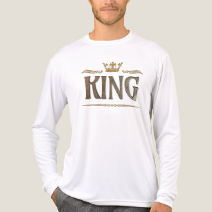 キンググランド中世クラウン王室のレタリング トライブレンドＴシャツ