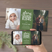 キンググリーン生まれたばかりのホワイト写真への栄光 シーズンカード