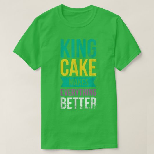 キングケーキはパン屋でもパン屋でも Tシャツ (デザイン正面)