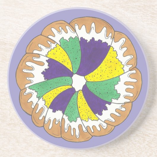 キングケーキニューオーリンズノーラマルディグラカーニバル コースター (正面)