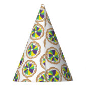 キングケーキニューオーリンズノーラマルディグラカーニバル パーティーハット (裏面)