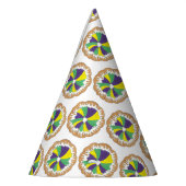 キングケーキニューオーリンズノーラマルディグラカーニバル パーティーハット (左)