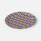 キングケーキニューオーリンズノーラマルディグラカーニバル ペーパープレート (アングル)