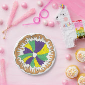 キングケーキニューオーリンズノーラマルディグラカーニバル ペーパープレート (パーティー)