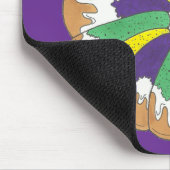 キングケーキニューオーリンズノーラマルディグラカーニバル マウスパッド (コーナー)