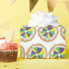 キングケーキニューオーリンズノーラマルディグラカーニバル ラッピングペーパー