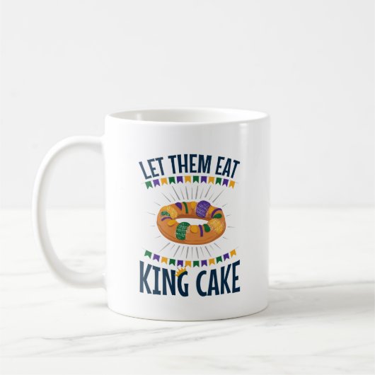 キングケ食べーキマルディおもしろいグラ コーヒーマグカップ (左)