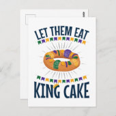 キングケ食べーキマルディおもしろいグラ ポストカード (正面/裏面)