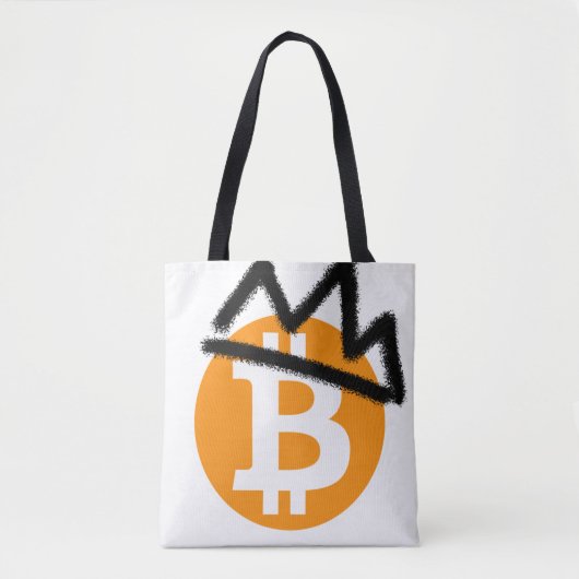 キングコイン_Bitcoin_Blackクラウントート トートバッグ (正面)