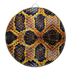 キングコブラのヘビの皮 ダーツボード