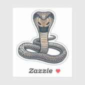 キングコブラスネークステッカー |ダイカットのシール シール (シート)