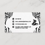 キングコブラタトゥーパーラー 名刺 (裏面)