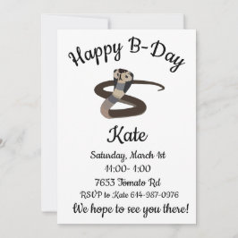キングコブラハッピーBデイ 招待状