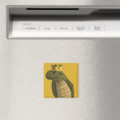 キングコブラ磁石 |おもしろいクラウン付きスネーク漫画 マグネット (インサイチュ (食洗機))