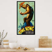 キングコング ホラー モンスター 映画ポスター ポスター (キッチン)