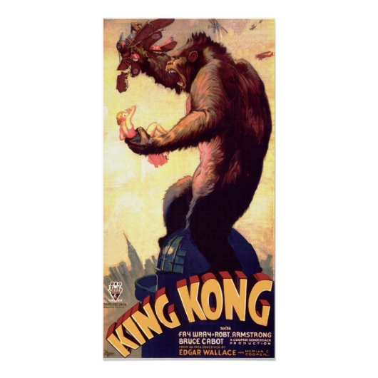 キングコング モンスター レトロ ヴィンテージ 映画 ポスター (正面)
