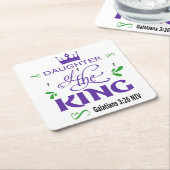 キングコースターの娘 スクエアペーパーコースター (アングル)