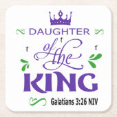 キングコースターの娘 スクエアペーパーコースター (正面)