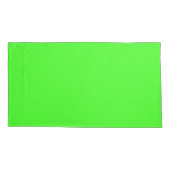 キングサイズのシックなネオングリーン枕ケース 枕カバー (裏面-左)