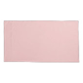 キングサイズのシックな赤面ピンクピローケース 枕カバー (裏面-左)