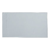 キングサイズのシックな金属製の銀ピローケース 枕カバー (裏面-左)