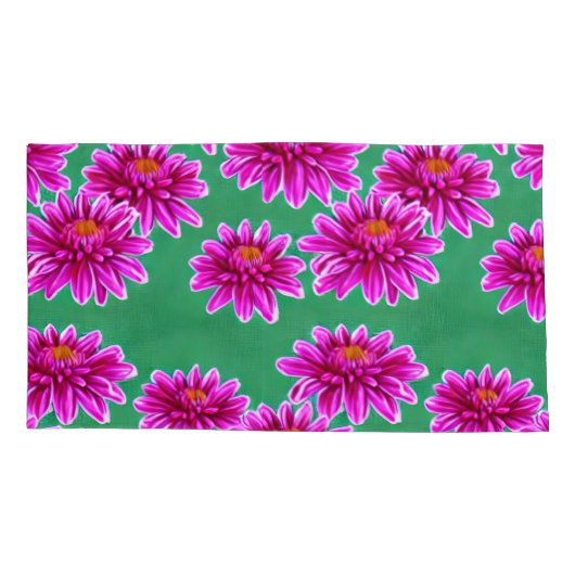 キングサイズのフローラ枕ケース 枕カバー (裏面-左)