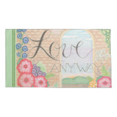 キングサイズ枕カバー2枚セット Love Anyway 枕カバー (裏面-左)