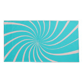 キングサイモダンズカラフルジオメトリックブルーピンクシック 枕カバー (裏面)