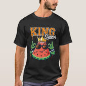 キングサマー スイカの王様 Tシャツ クールなキャラクターW (正面)