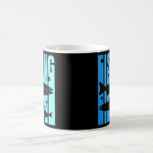 キングサーモンチヌークサーモン魚釣り  コーヒーマグカップ (中央)