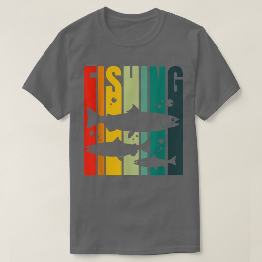 キングサーモンチヌークサーモン魚釣り Tシャツ (デザイン正面)