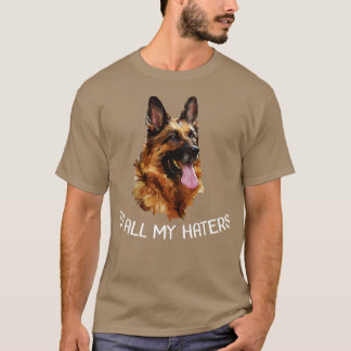 キングシェパード犬の顔すべての私の飼い主に幸せな犬 Tシャツ