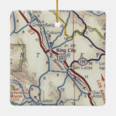キングシティCAヴィンテージマップ セラミックオーナメント (裏面)
