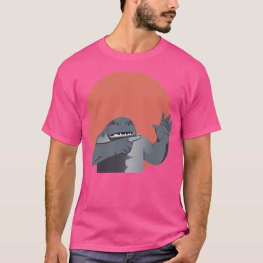 キングシャーク手 Tシャツ (正面)