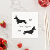 キングショートヘアダックシュント – パターン1 スタンダードカクテルナプキン (インサイチュ)