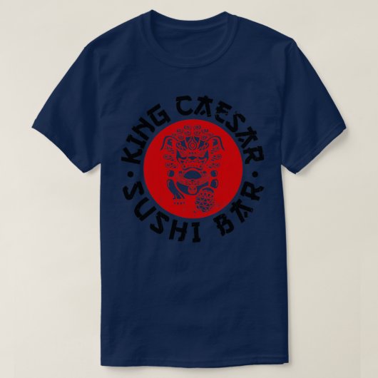 キングシーザーすしバー Tシャツ (デザイン正面)